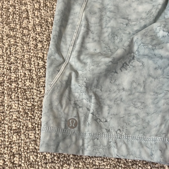 Lululemon Fast and Free Short Blue Denim Color Short Tights Side pockets 8 - Picture 2 of 10